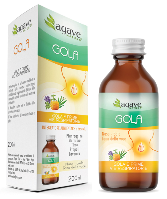 Agave natura sciroppo gola 200 ml