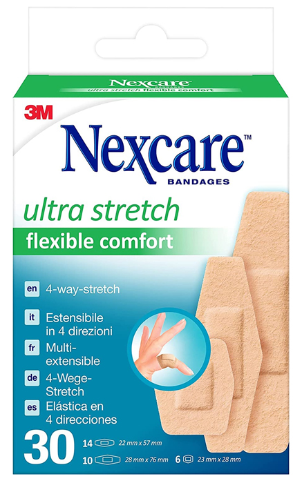 Cerotto preparato 3m nexcare comfort 360 gradi n1130asd04 assortiti 3 misure 14 cerotti 22x57mm + 6 cerotti 23x28mm + 10 cerotti 28x76mm