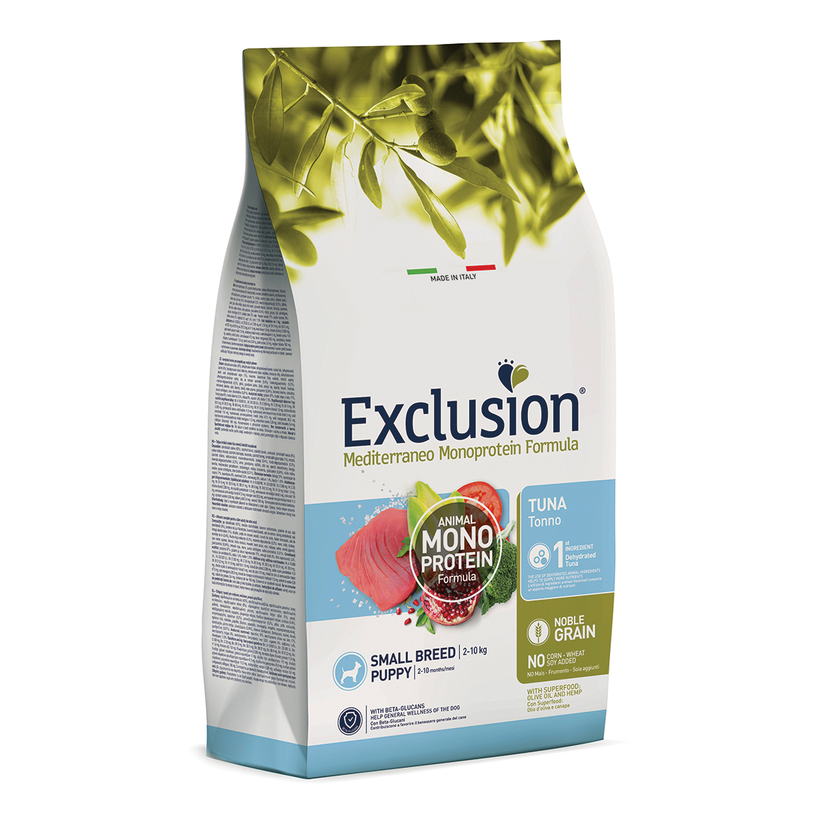 Exclusion Cane Mediterraneo Puppy Small Tonno 500 Gr