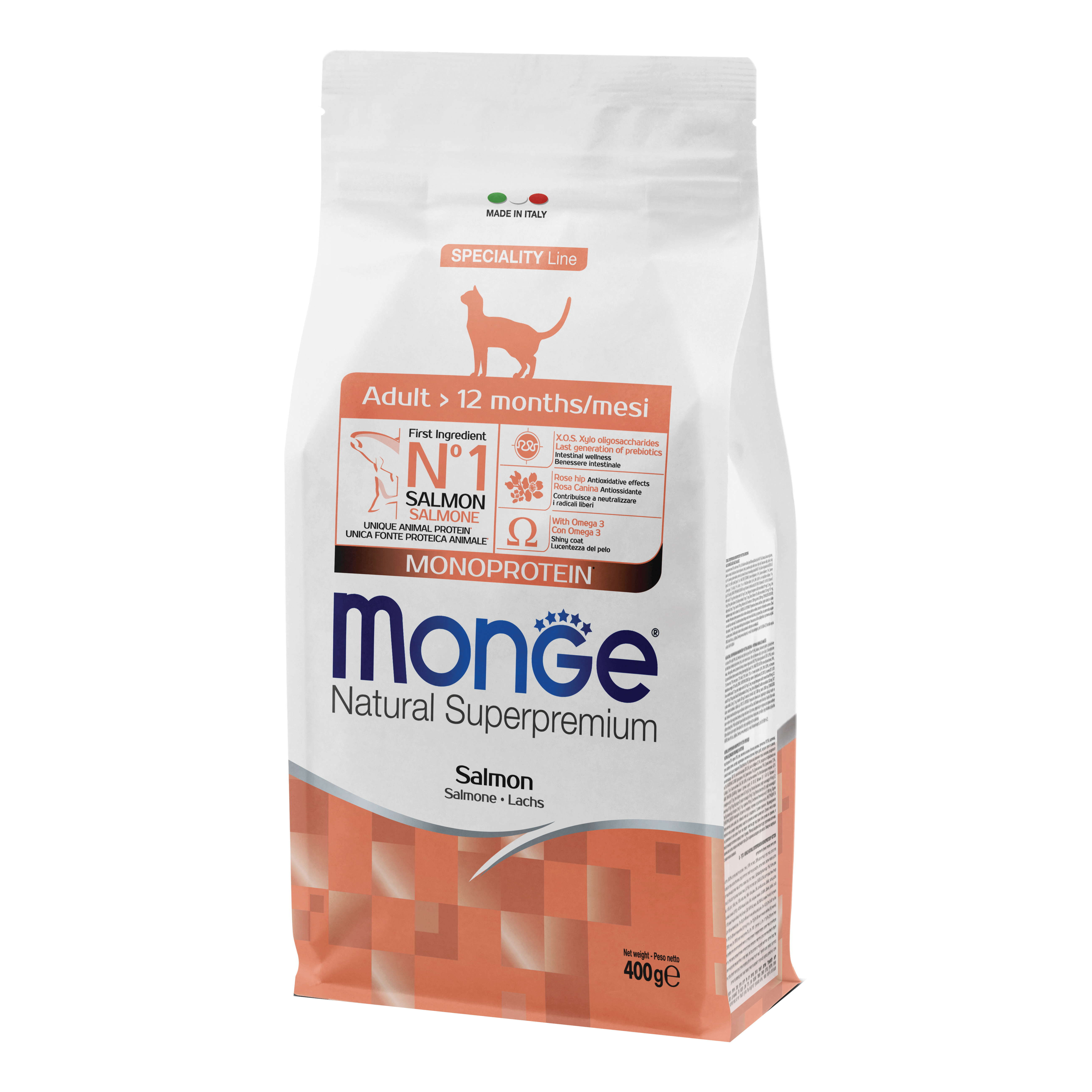 Monge Gatto Natural Superpremium Adulto Salmone 400 Gr