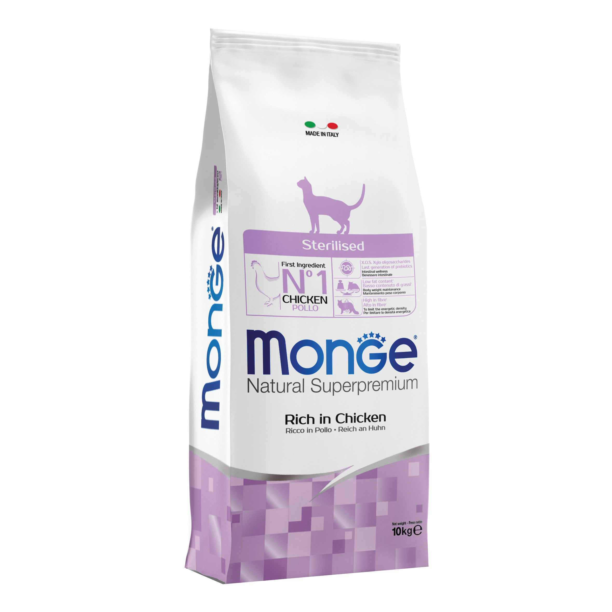 Monge Gatto Natural Superpremium Adulto Sterilizzato Pollo 10 Kg