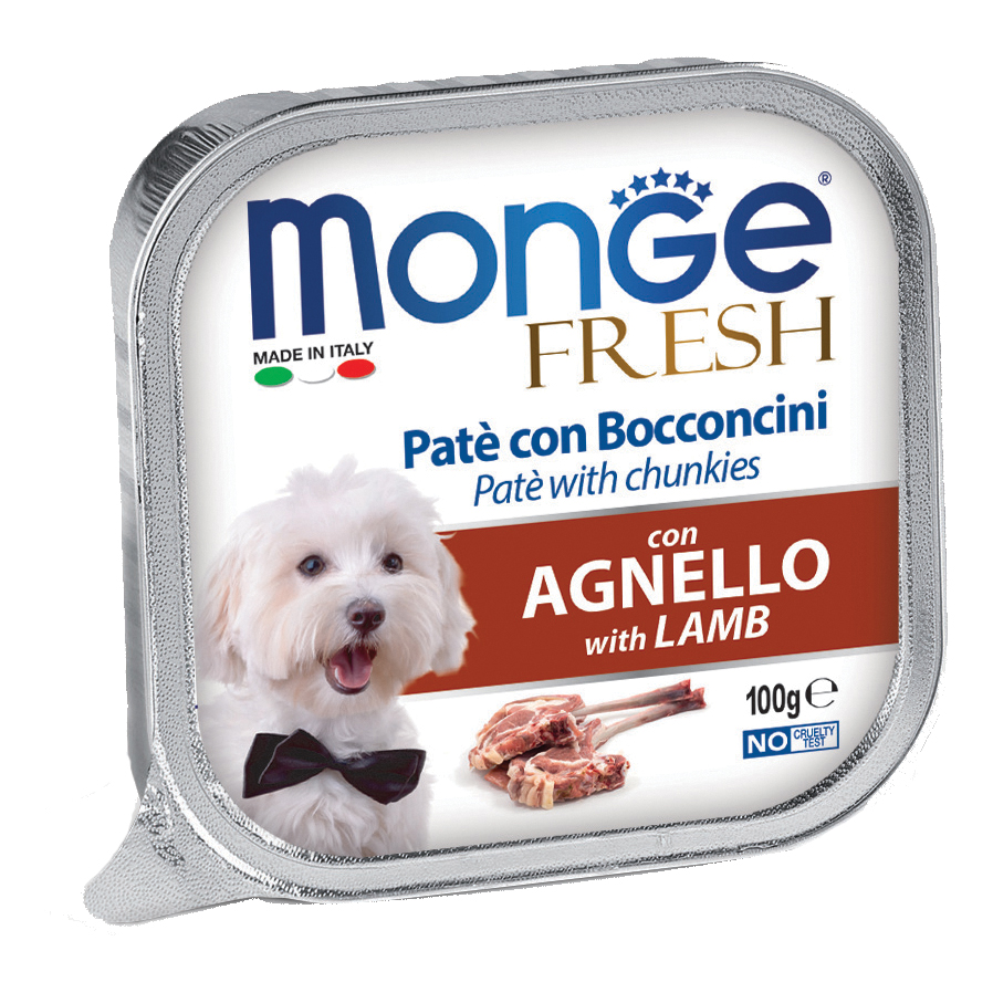 Monge Cane Fresh Vaschetta Adulto Agnello 100 Gr