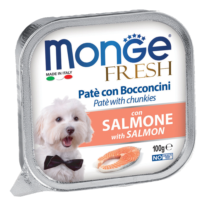 Monge Cane Fresh Vaschetta Adulto Salmone 100 Gr