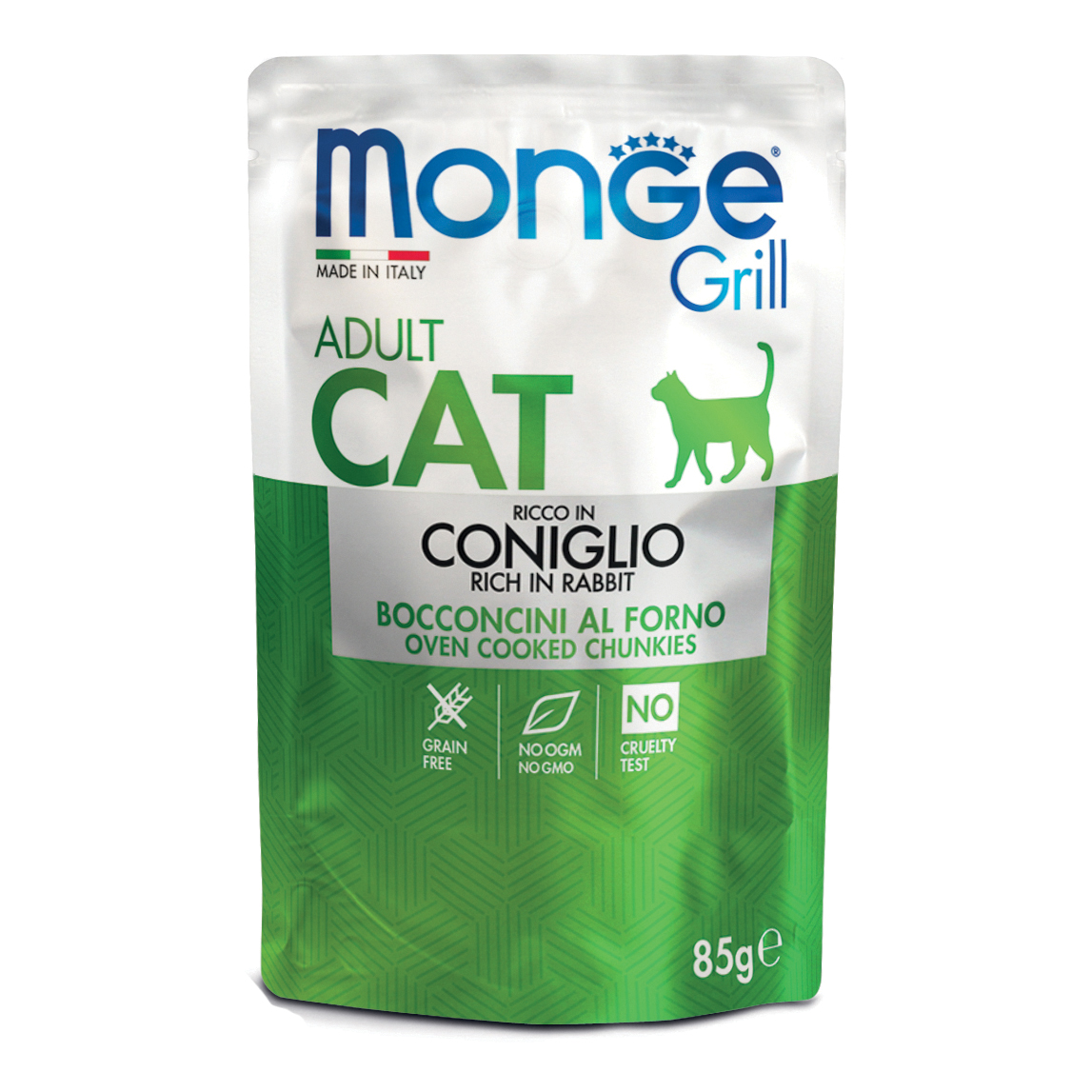 Monge Gatto Grill Busta Adulto Coniglio 85 Gr