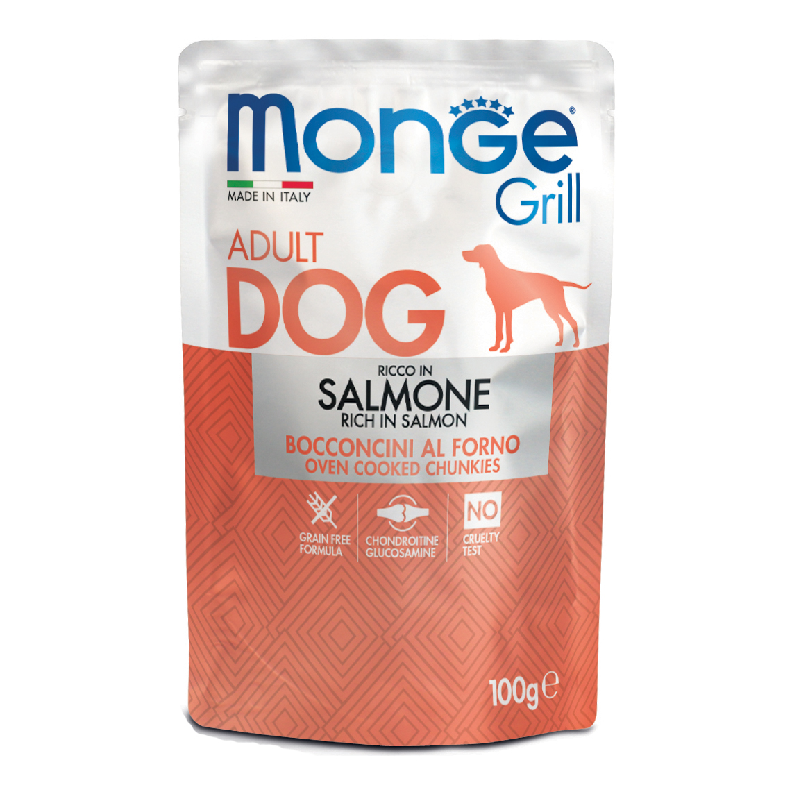 Monge Cane Grill Busta Adulto Salmone 100 Gr