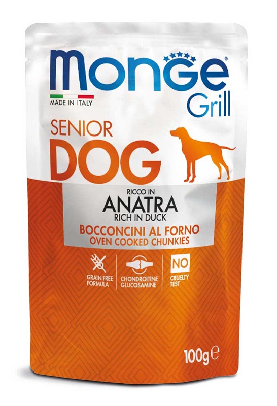 Monge Cane Grill Busta Senior Anatra 100 Gr