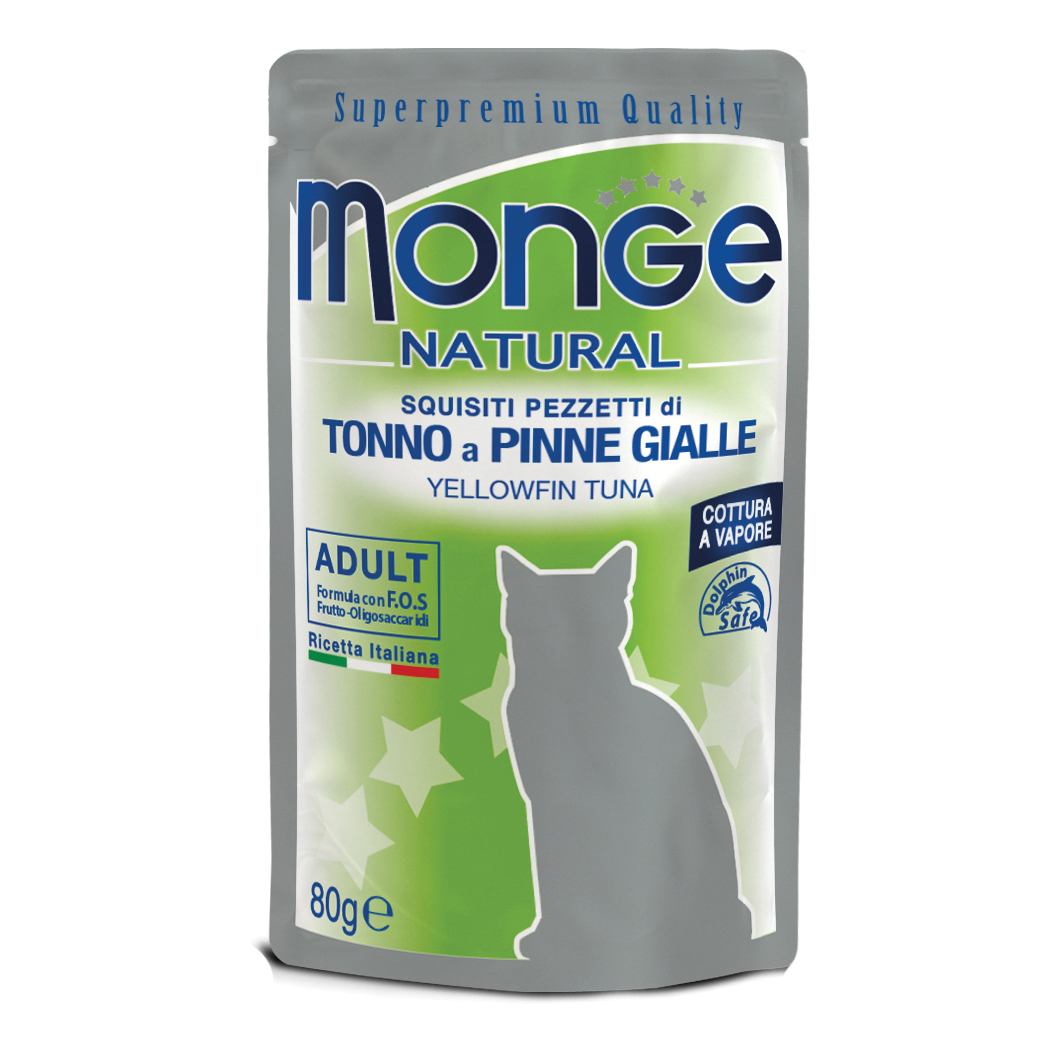Monge Gatto Natural Busta Adulto Tonno Del Pacifico 80 Gr