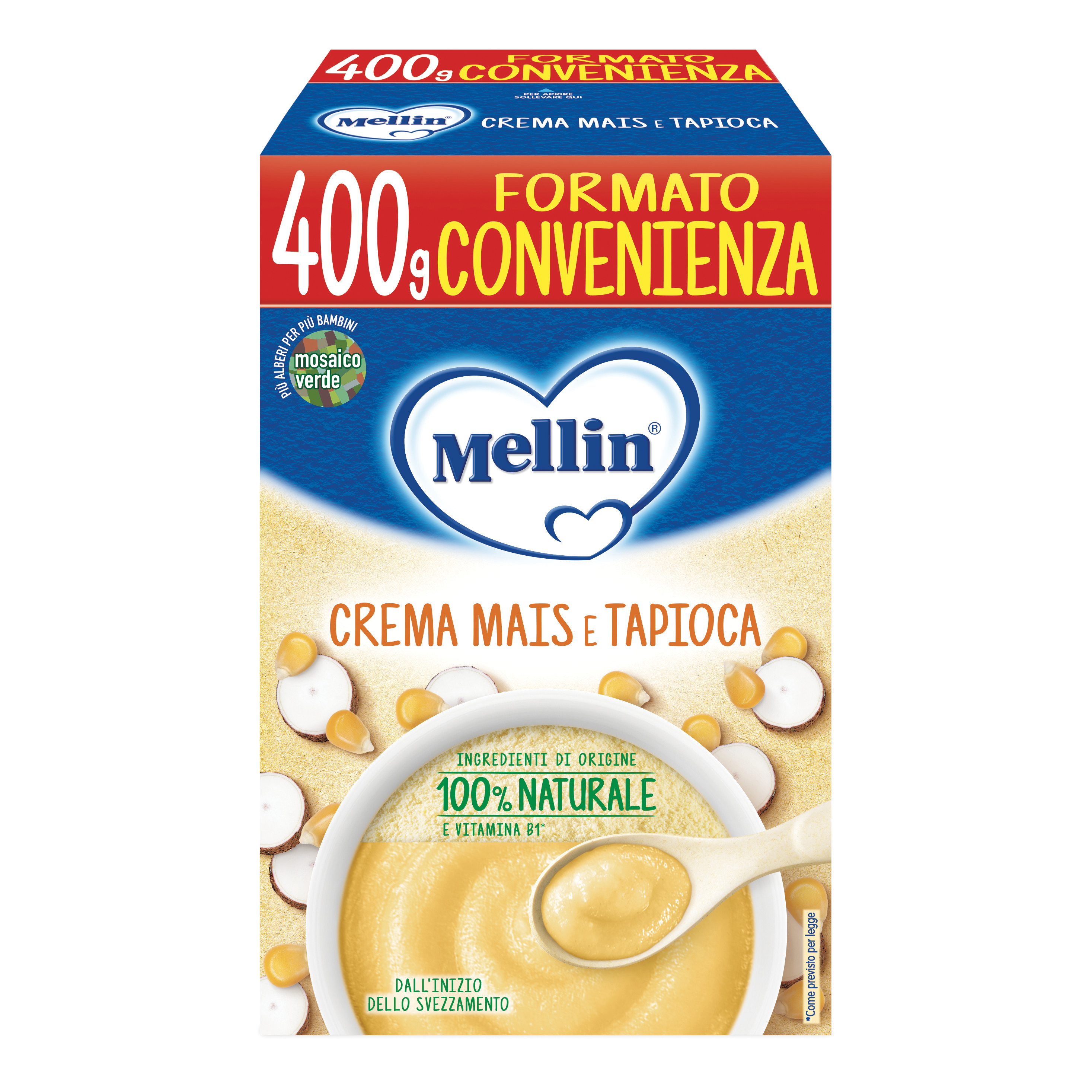 Mellin crema mais/tapioca 400g