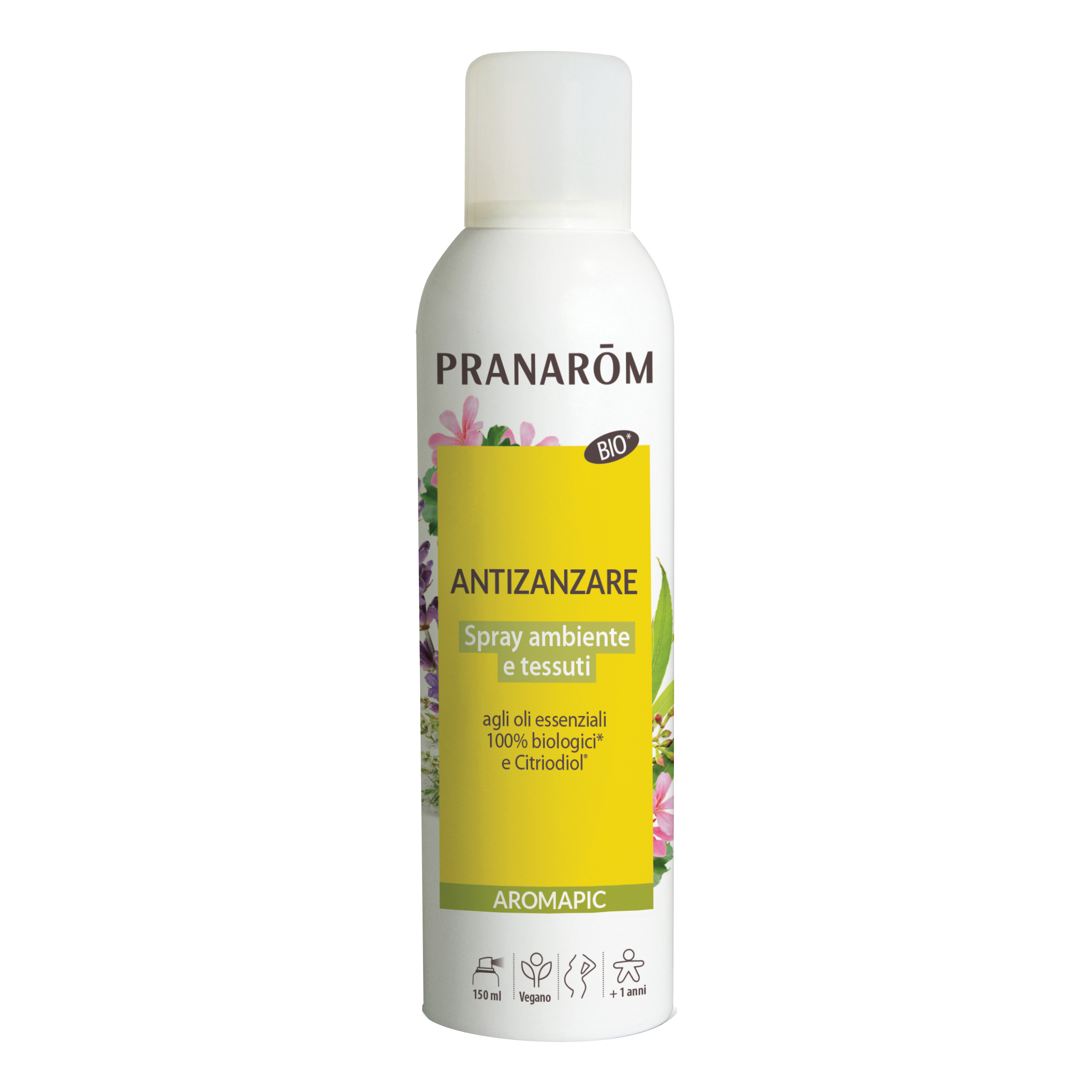 Pranarom Aromapic Spray Ambiente E Tessuti Antizanzare Con Oli Essenziali + Citriodol 100 Ml-image