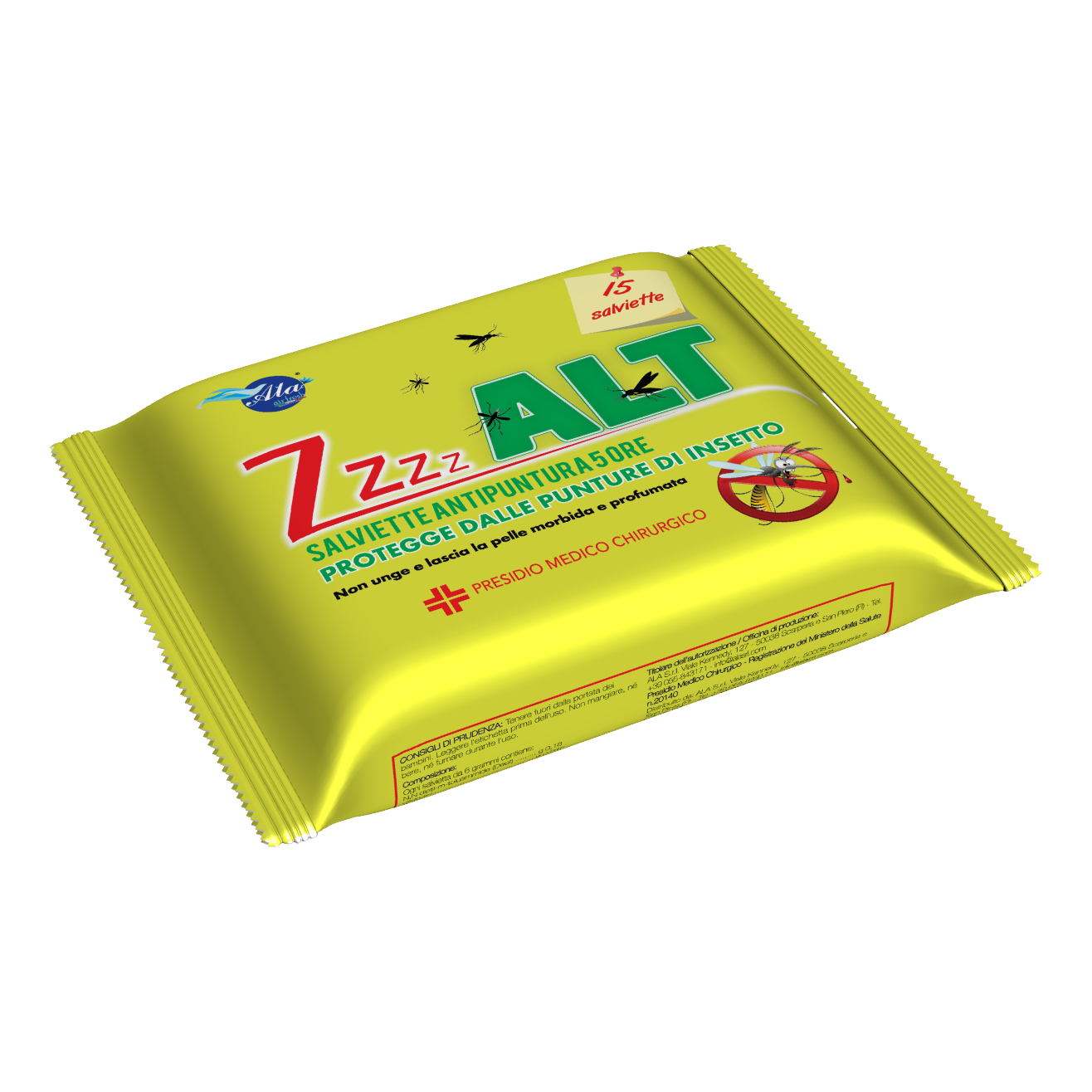 Alt salviette antipunture 5ore 15 pezzi