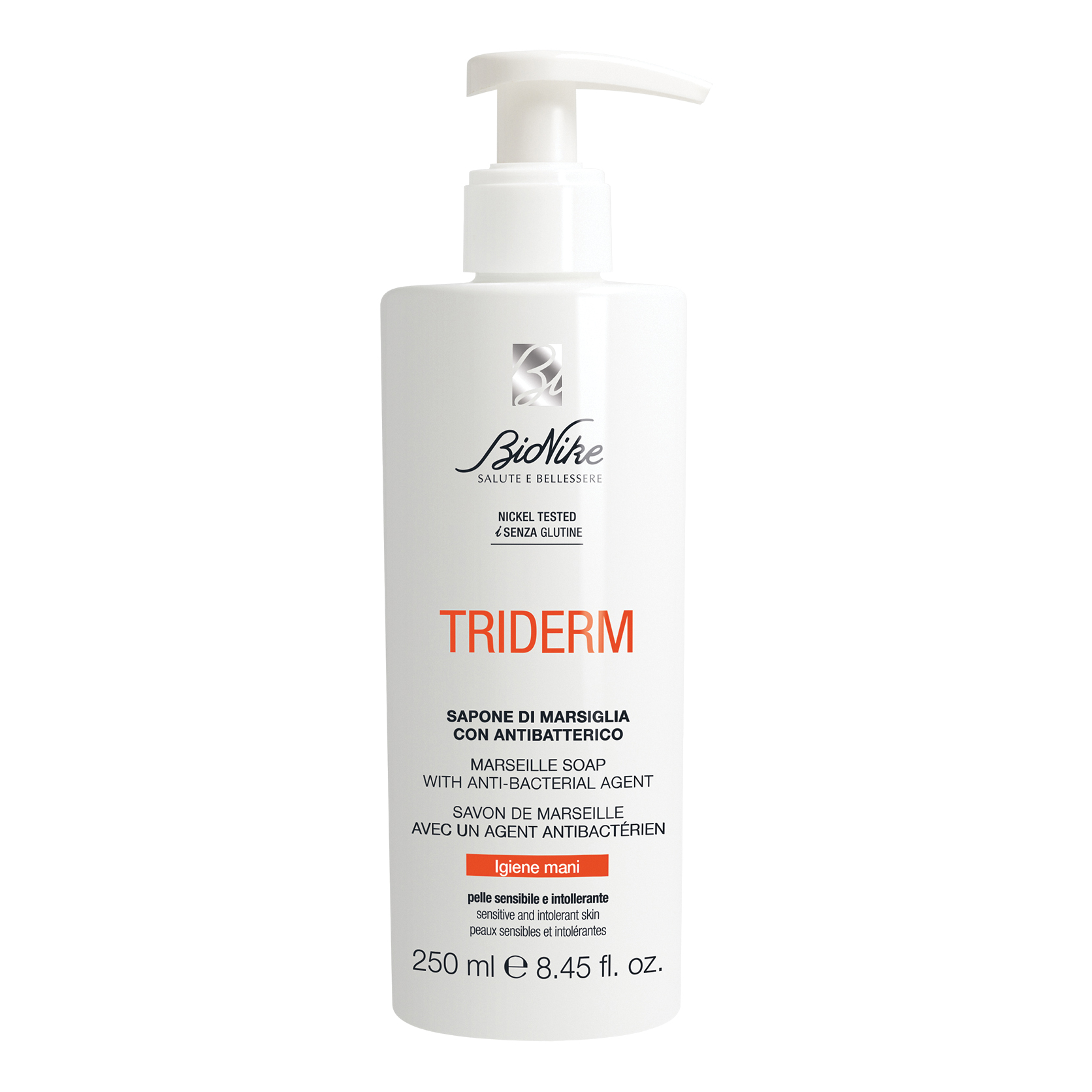 Bionike Triderm Sapone di Marsiglia Antibatterico Mani 250 ml