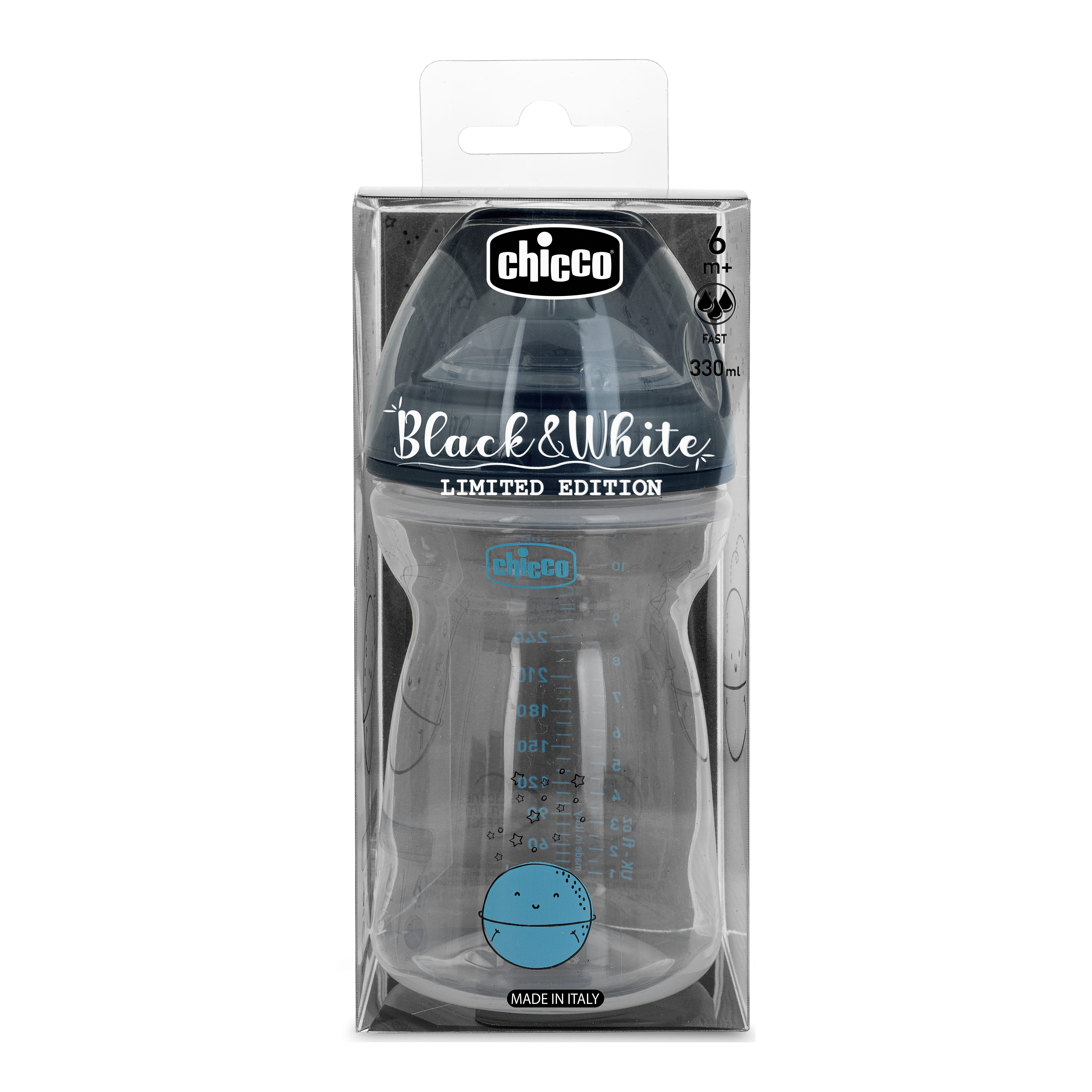 Chicco biberon nuova formula black&amp;white 330 ml