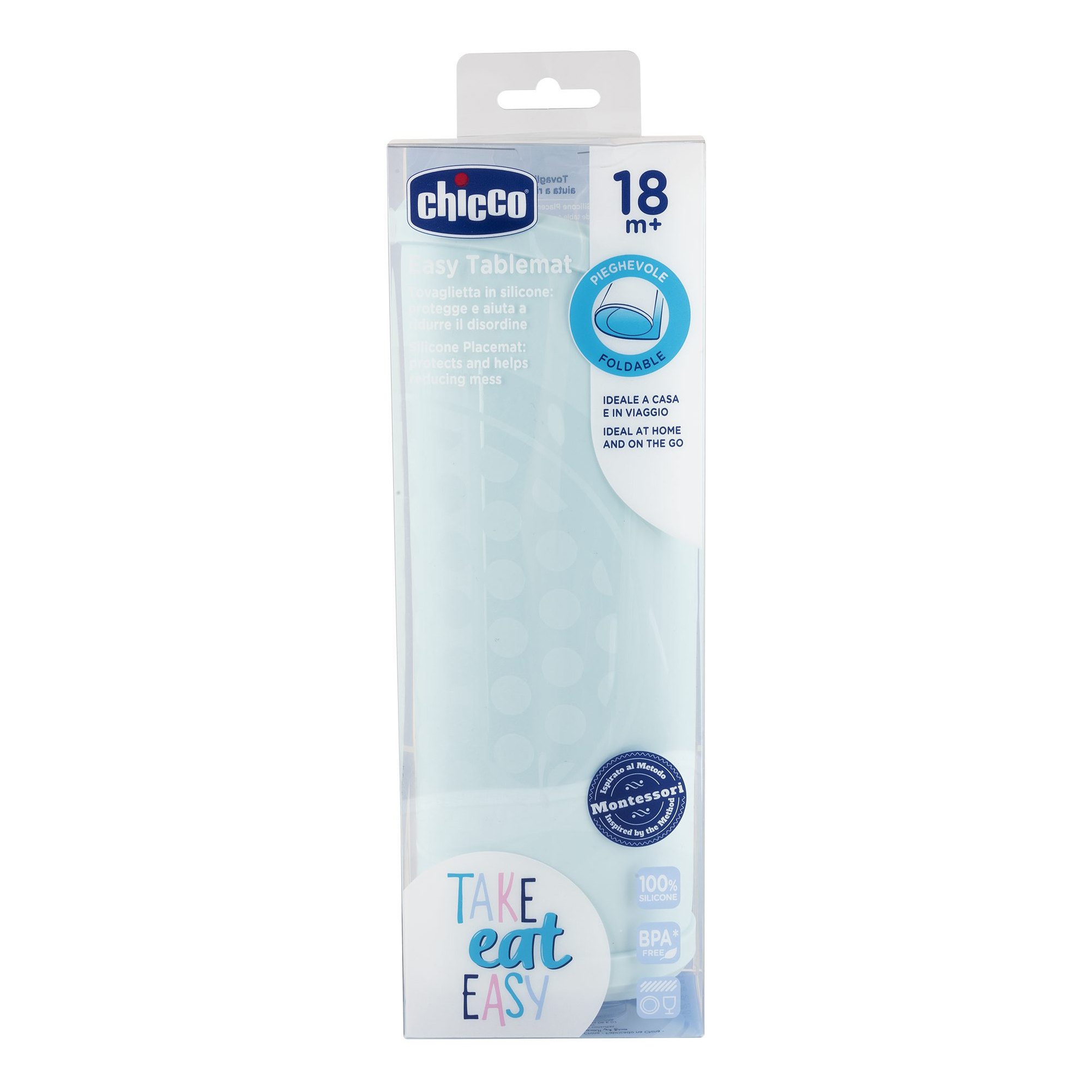 Chicco tovaglietta silicone blu