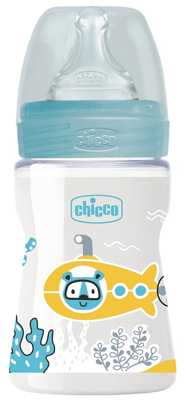 Chicco biberon wb pp boy da 150 ml lento silicone