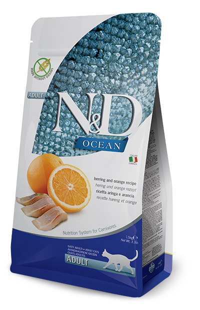 N&amp;d ocean cat herring&amp;orange adult 5 kg