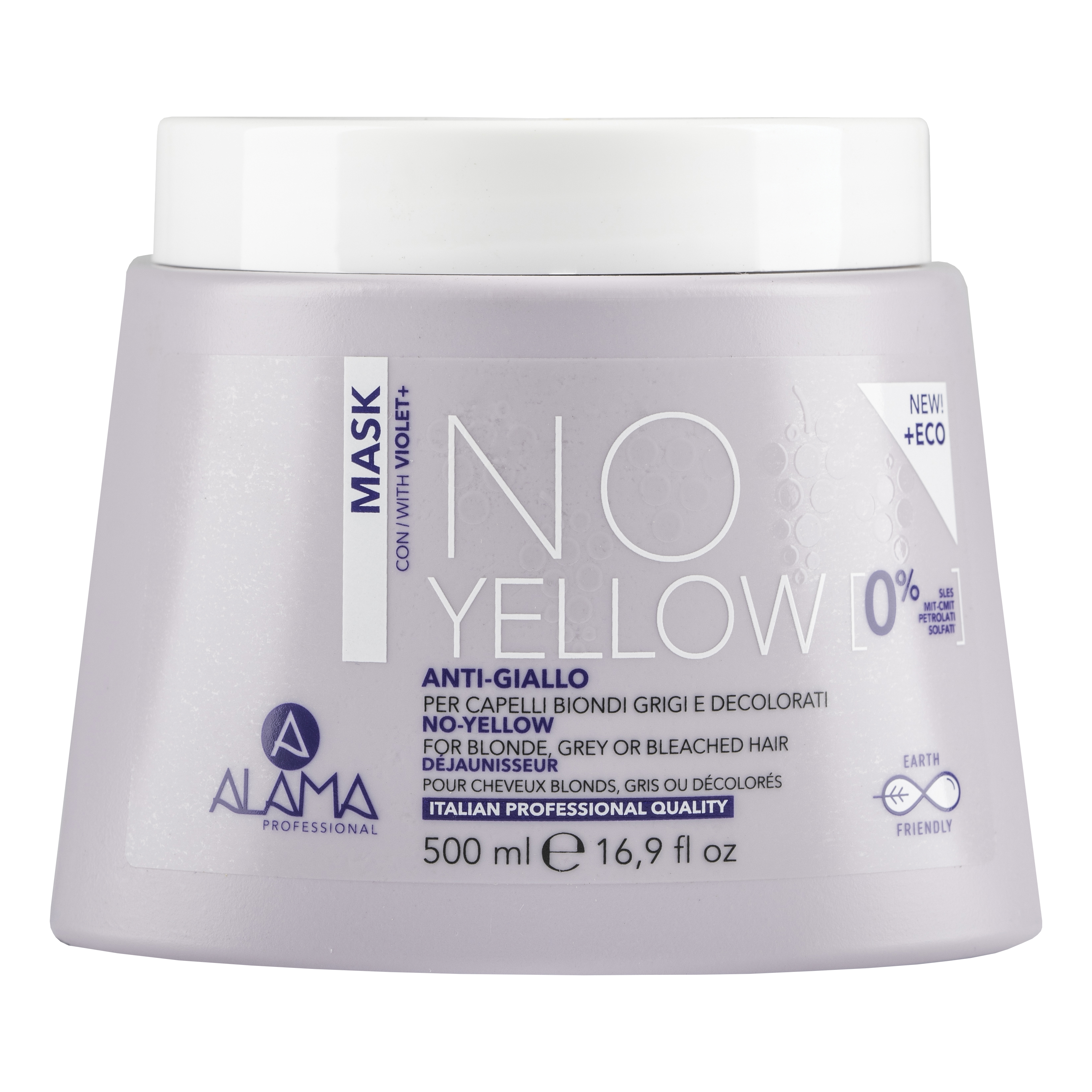 Alama no-yellow mask per capelli biondi grigi o decolorati 500 ml