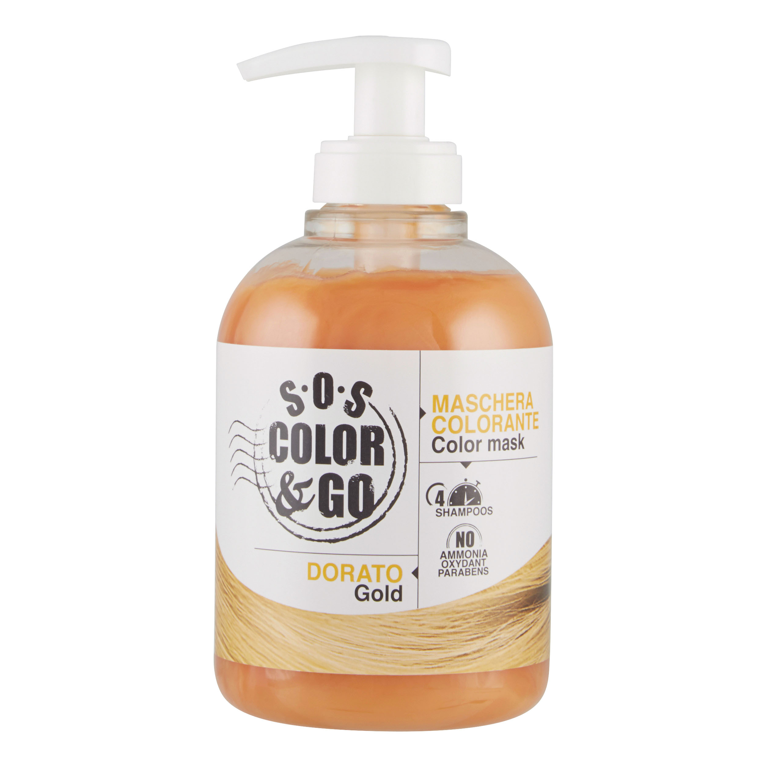 ALAMA - Sos Color &amp; Go - Maschera Colorante Condizionante 300 Ml - Dorato