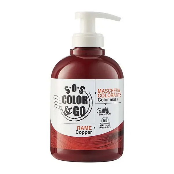 Sos color&amp;go maschera colorata ravviva colore rame 300 ml