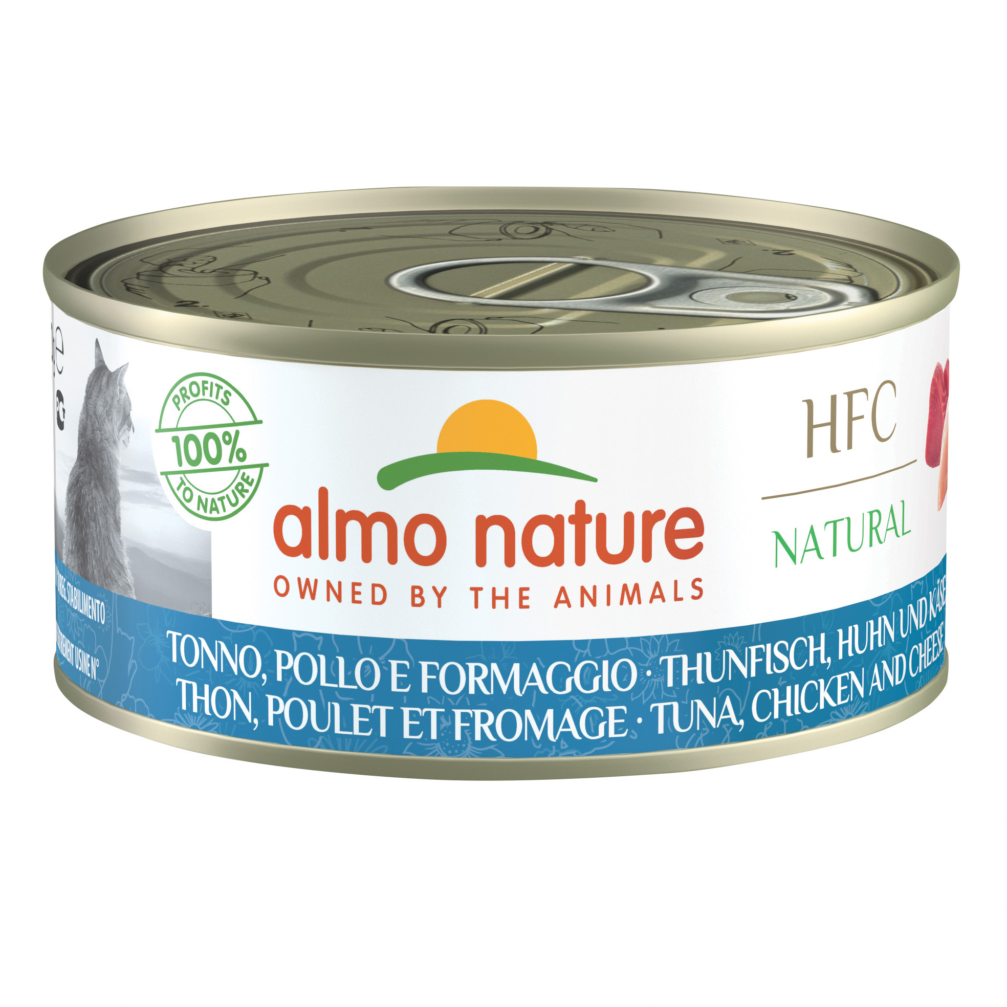 Natural tonno, pollo e formaggio 150 g