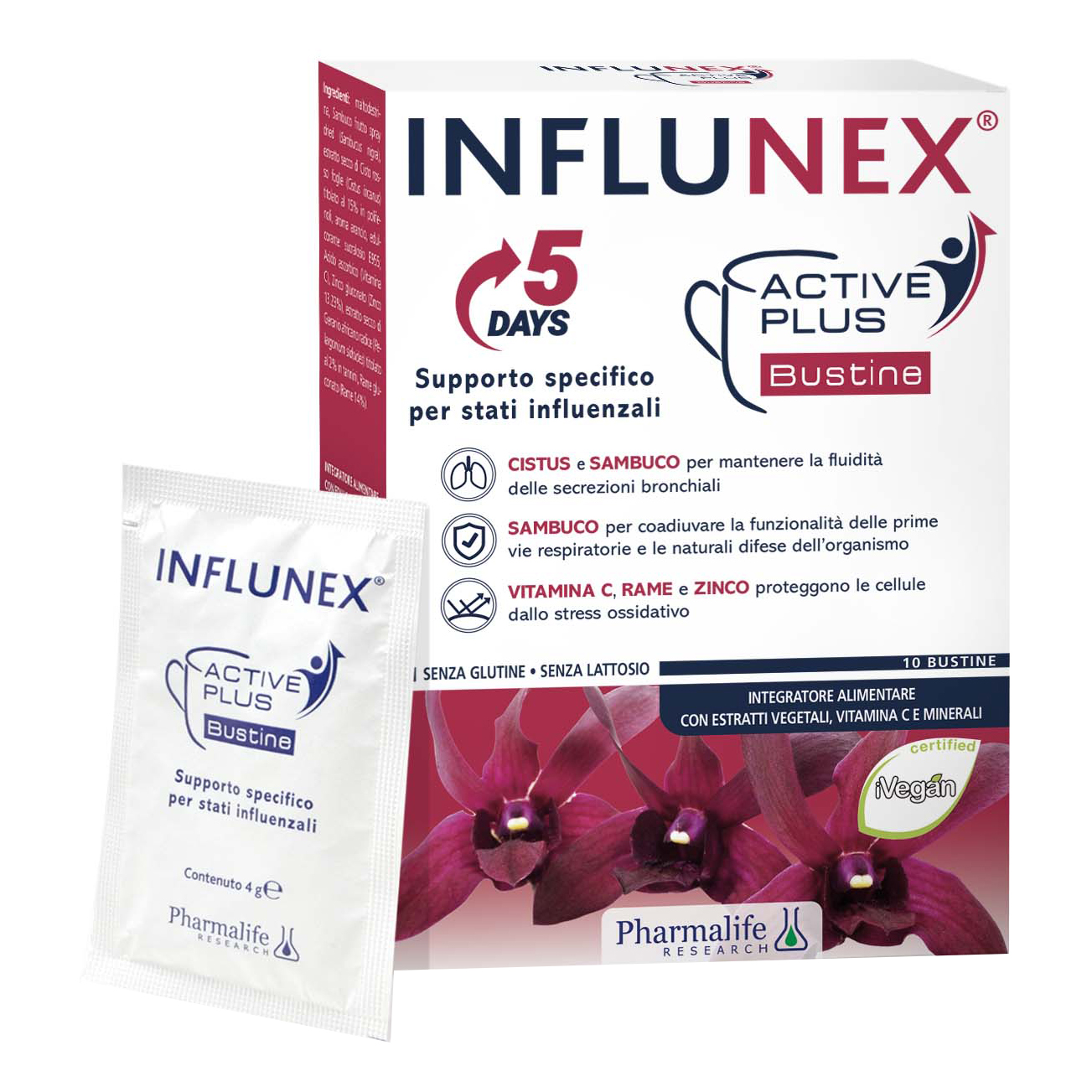 Influnex active plus 10 bustine