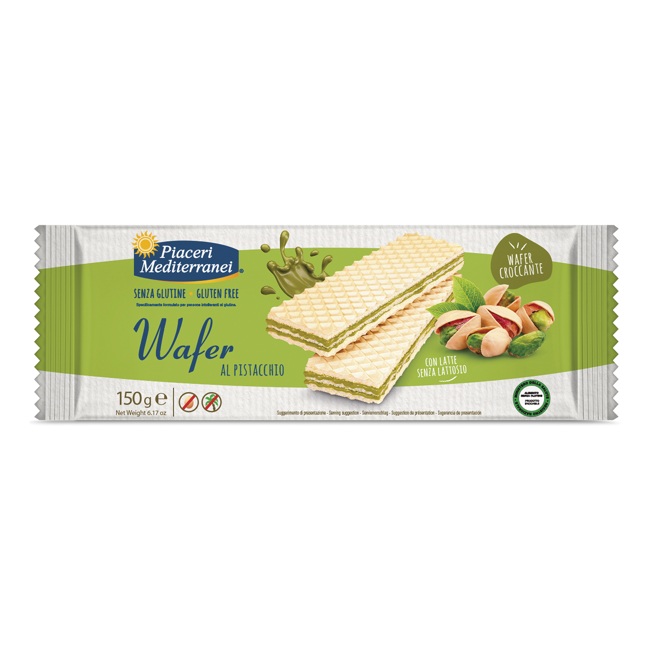 Piaceri mediterranei wafer pistacchio 150 g