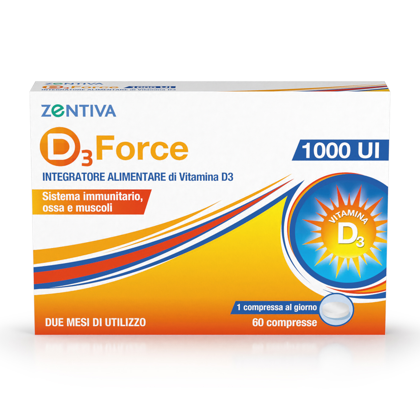 Zentiva D3 Force 1000 UI 60 Compresse