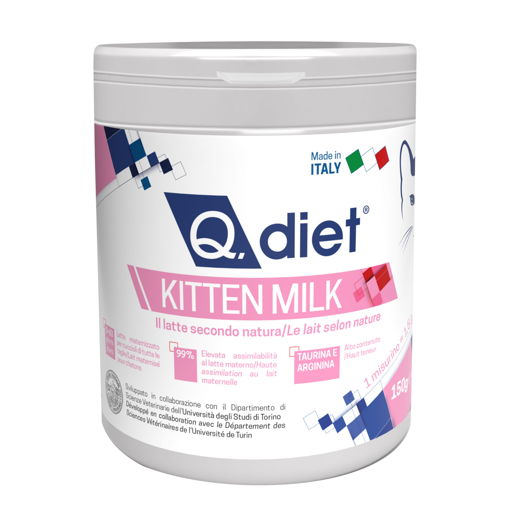 Q diet kitten milk polvere 150 g
