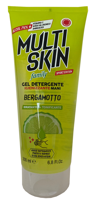 Multiskin family sport edition gel igienizzante bergamotto 200 ml
