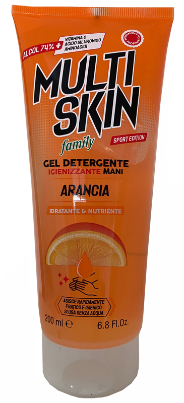 Multiskin family sport edition gel igienizzante arancia 200 ml