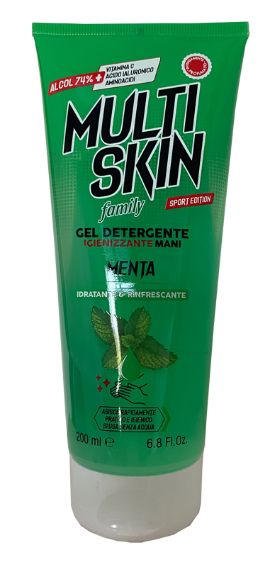 Multiskin family sport edition gel igienizzante menta 200 ml