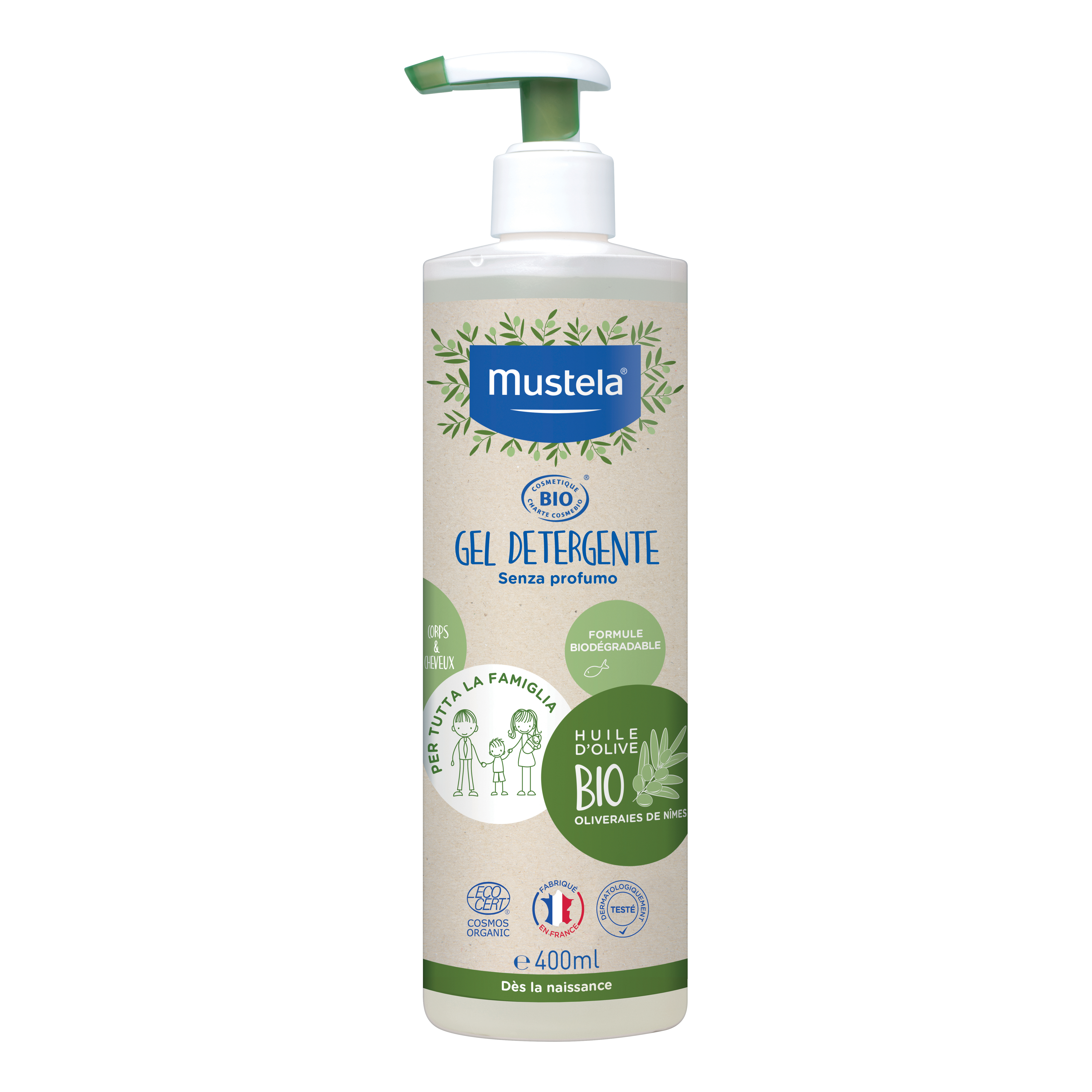 Mustela bio gel detergente 400ml