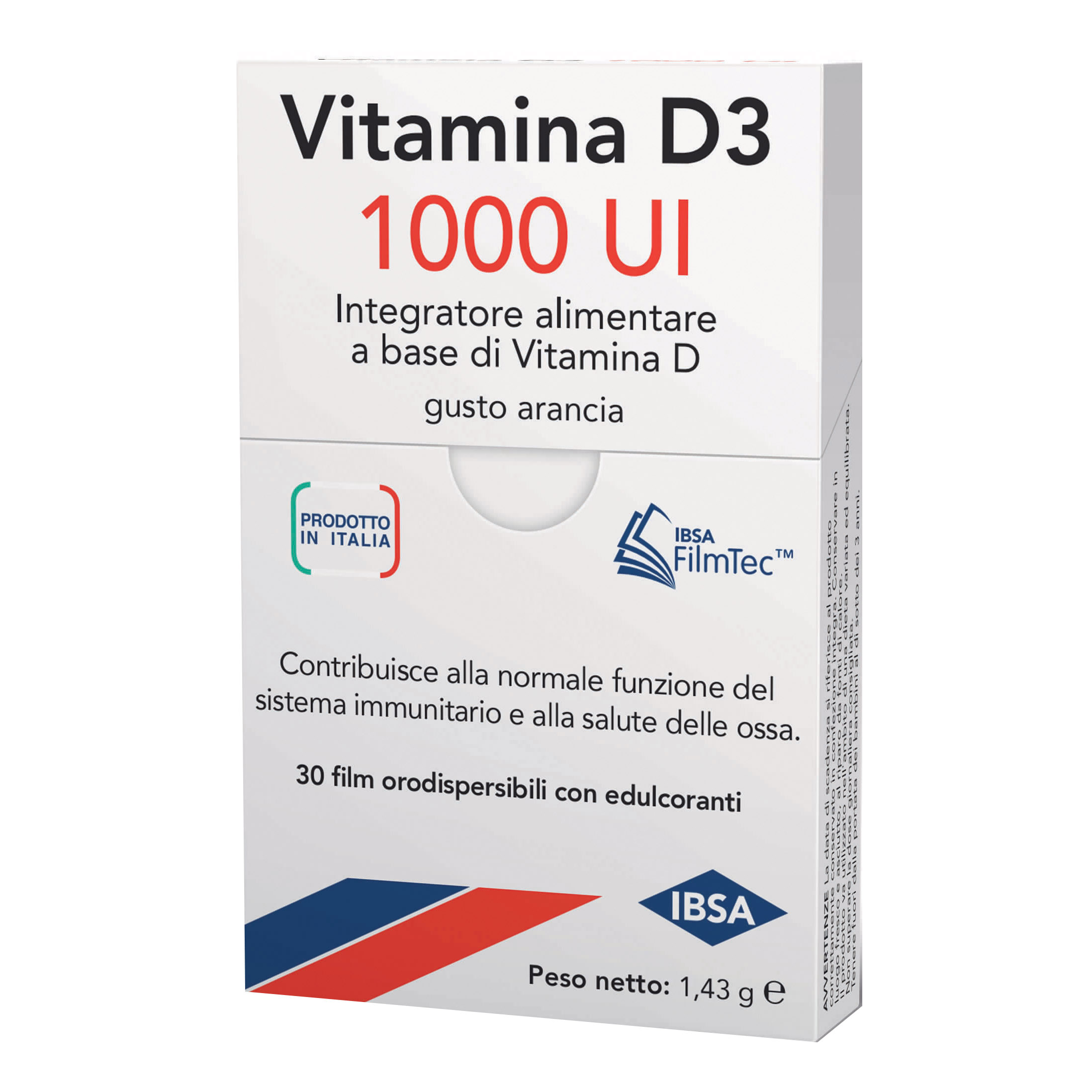 Vitamina d3 ibsa 1000 ui 30 film orali