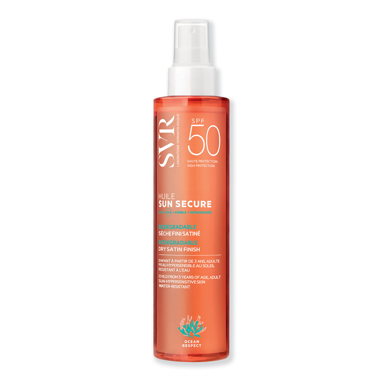Sun secure huile seche spf50+ nuova formula 200 ml
