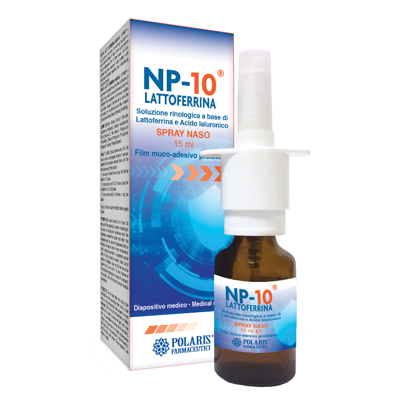 Np-10 lattoferrina spray naso 15 ml