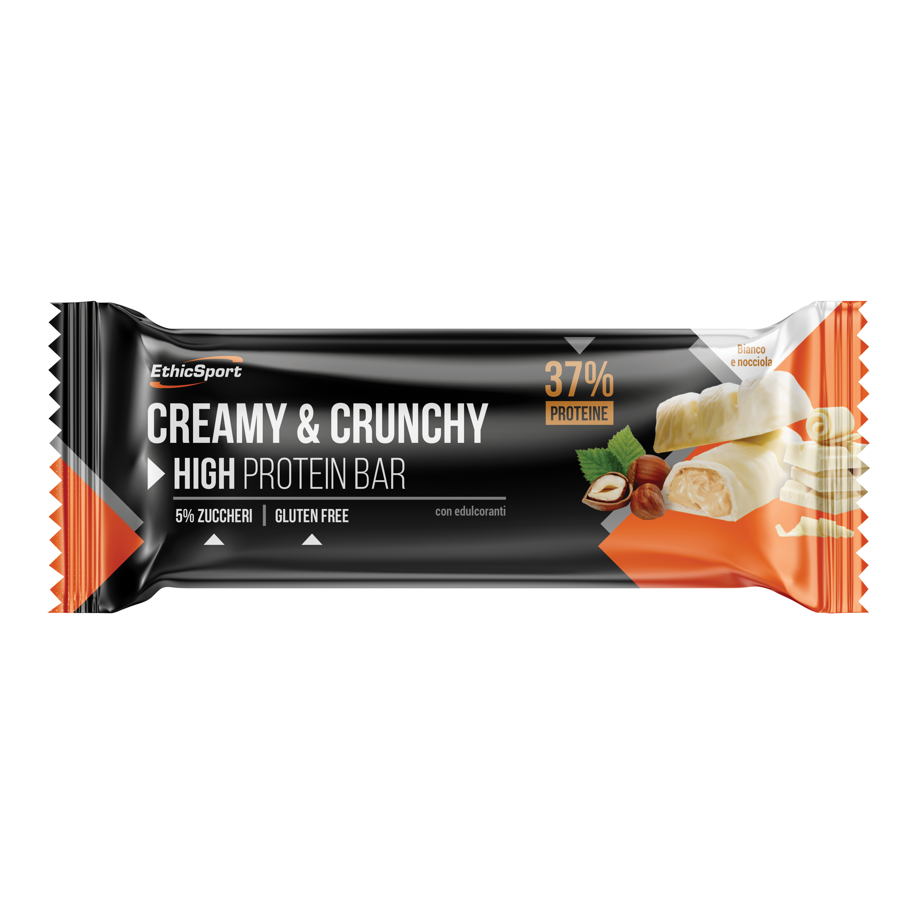 Creamy&amp;crunchy barretta proteica bianco/nocciola 30 g
