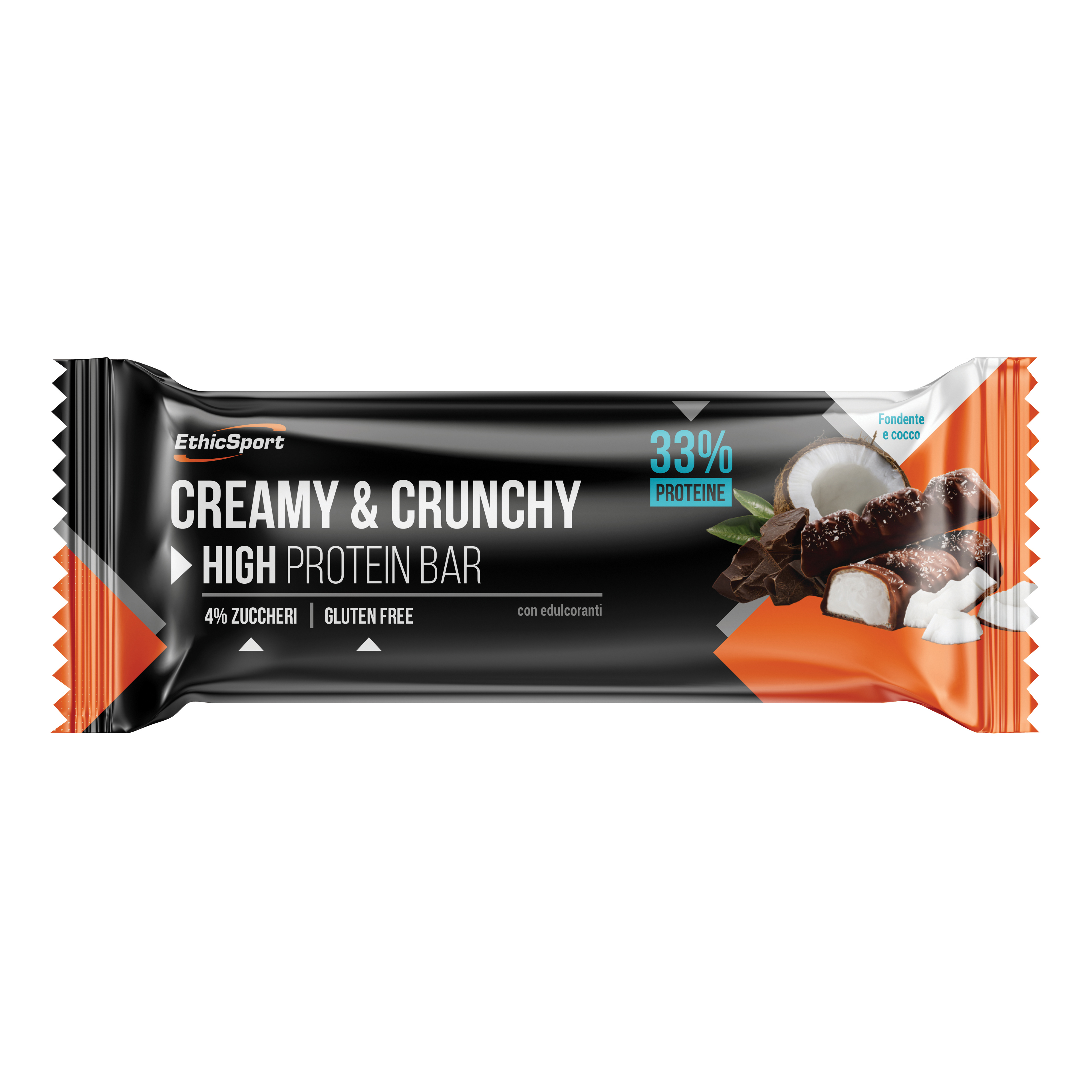 Creamy&amp;crunchy barretta proteica fondente/cocco 30 g