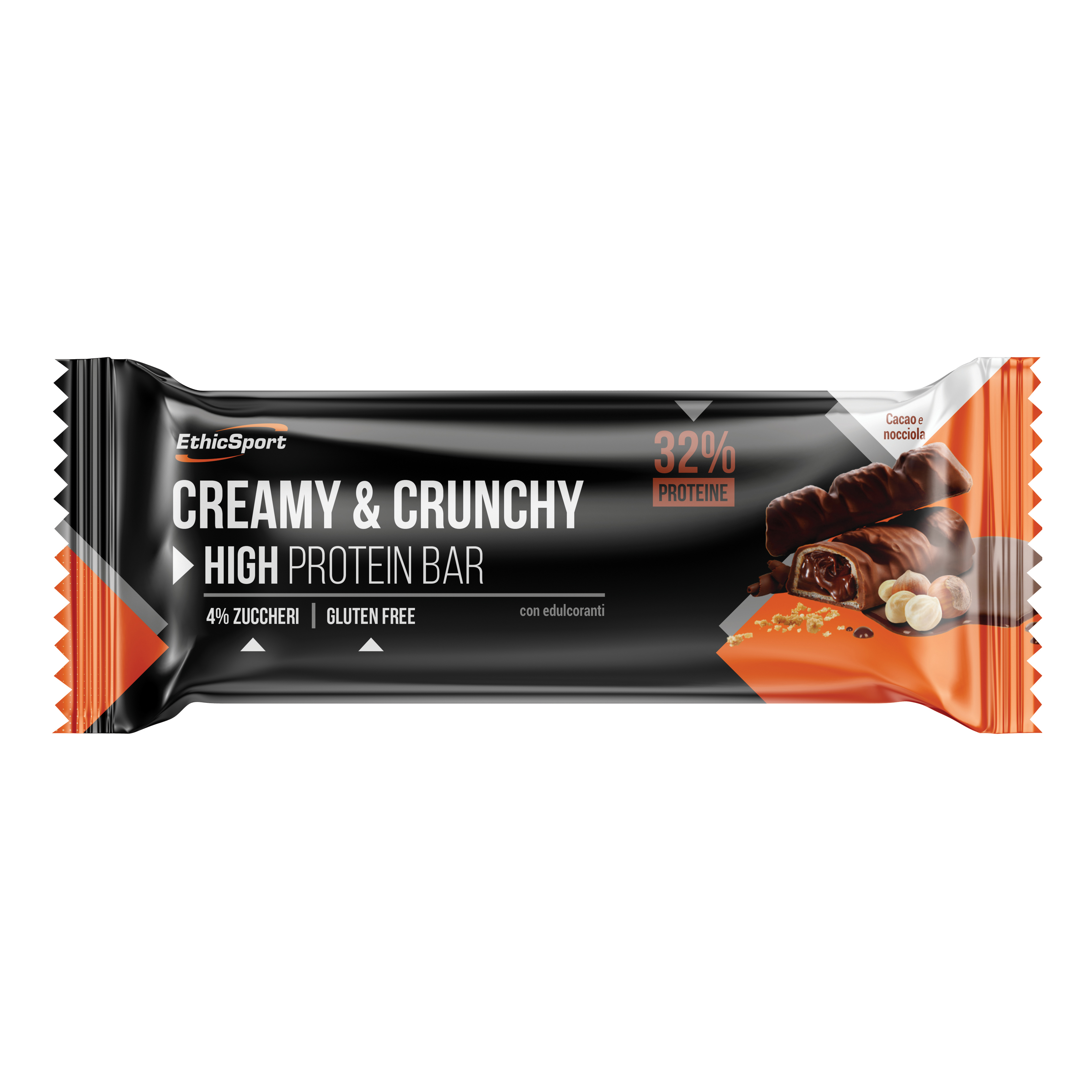 Creamy&amp;crunchy barretta proteica cacao/nocciola 30 g