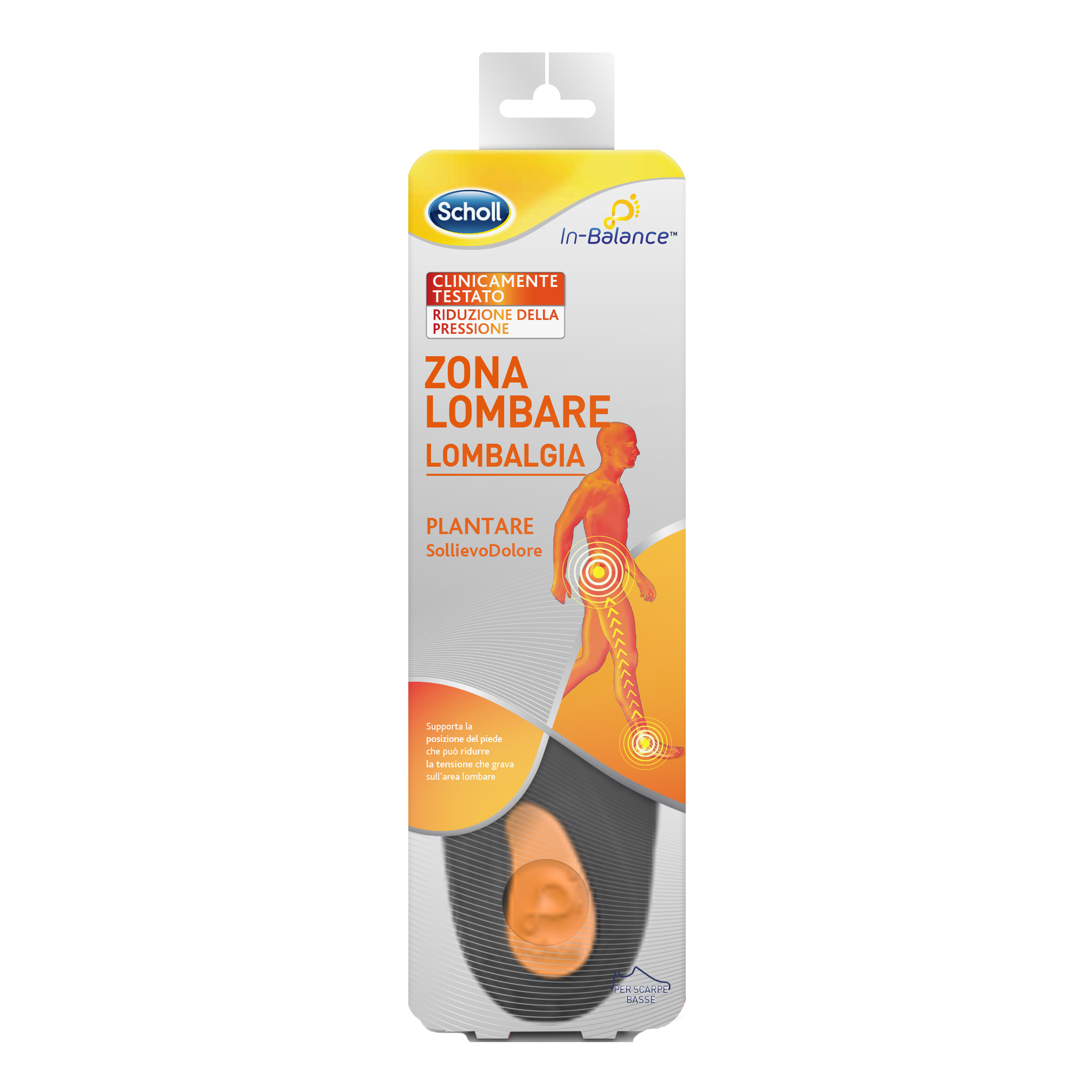 Scholl plantare lombare m 2 pezzi