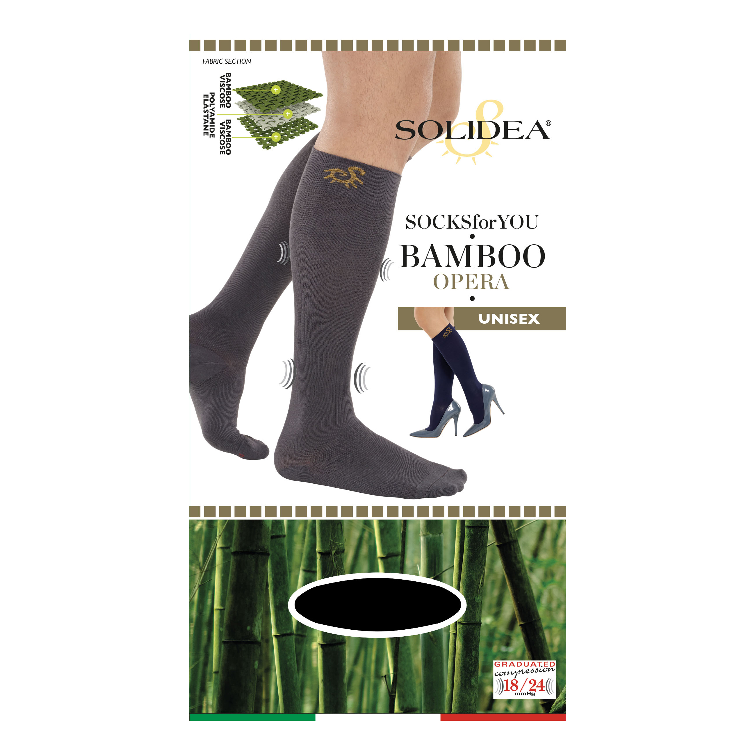 Socks for you bamboo opera gambaletto nero xl