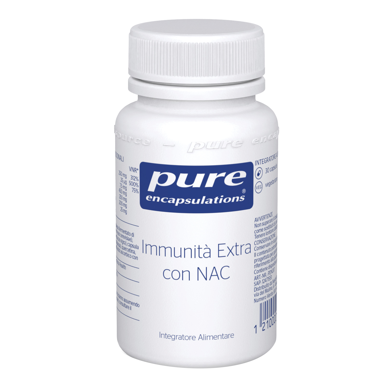 Pure encapsulations immunita' extra con nac 30 capsule