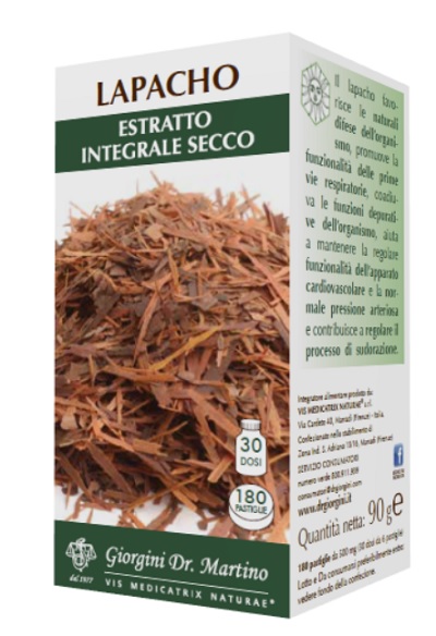 Lapacho estratto integrale secco 90 g 180 pastiglie
