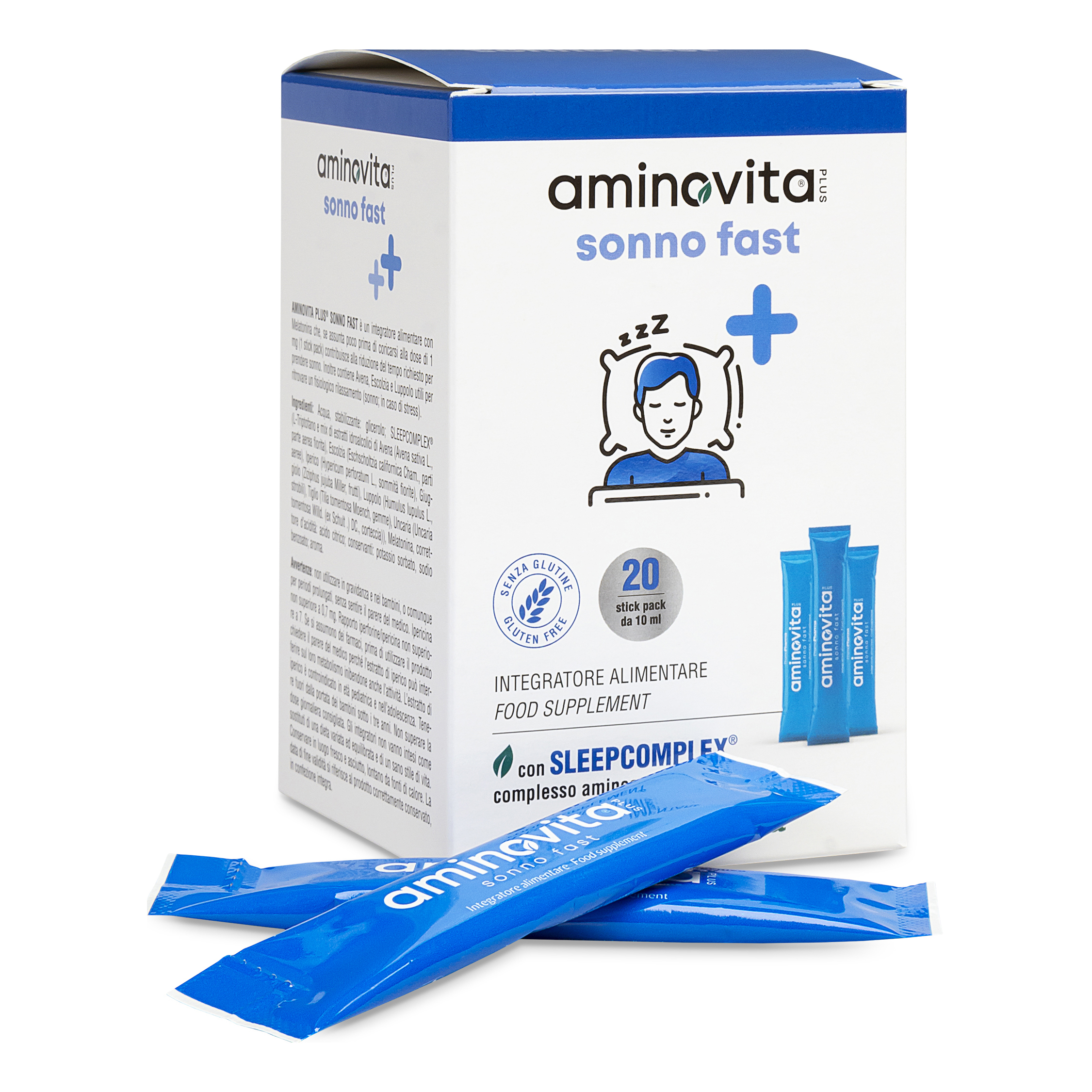 Aminovita plus sonno fast 20 stick da 10ml