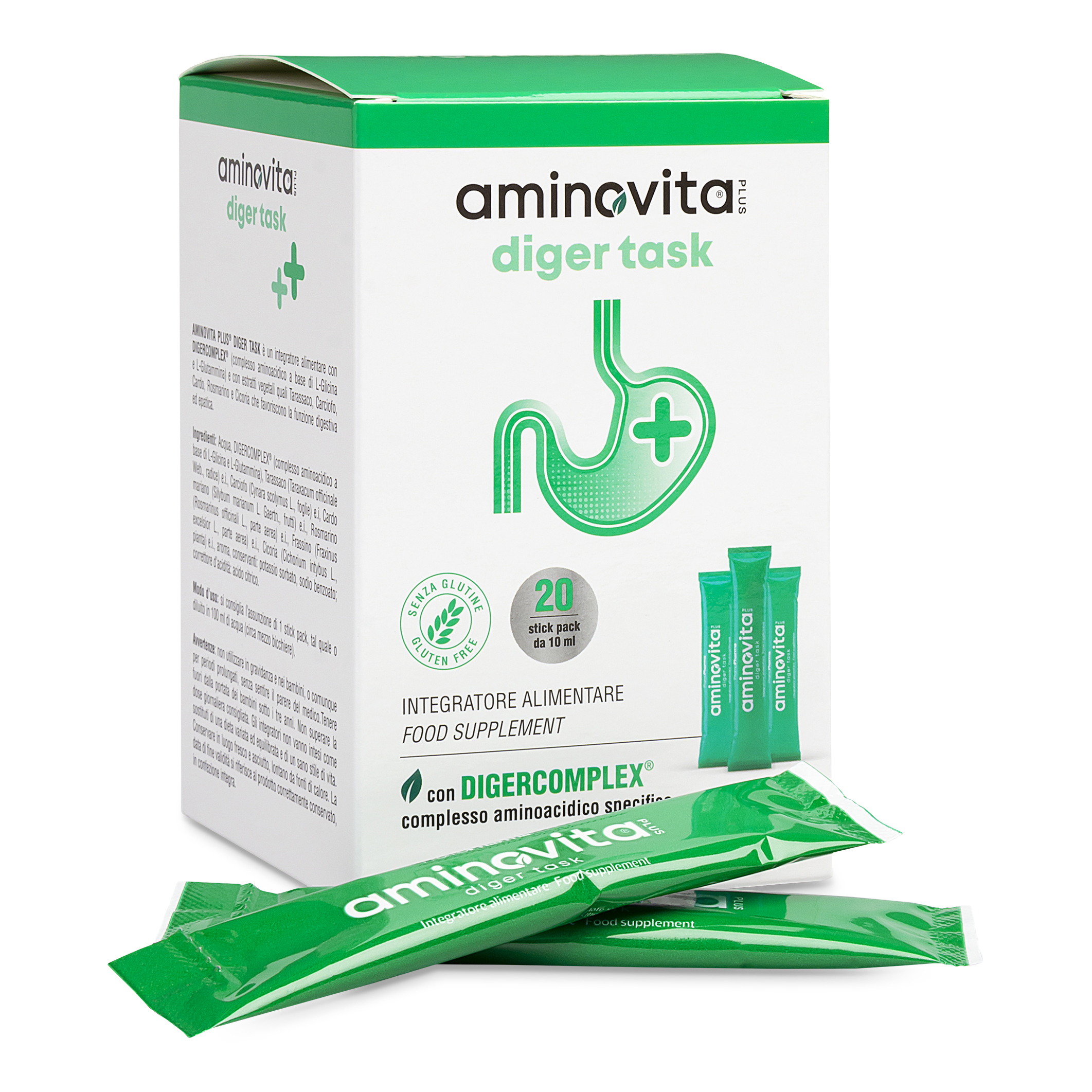 Aminovita plus diger task 20 stick da 10ml