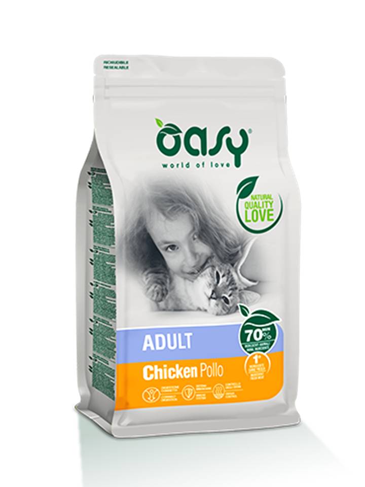 Oasy Gatto Lifestage Adulto Pollo 7,5 Kg New Pack