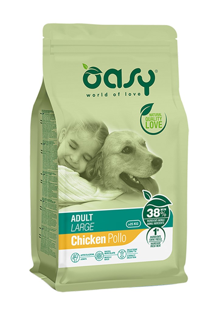 Oasy Cane Lifestage Adulto Large Pollo 3 Kg New Pack