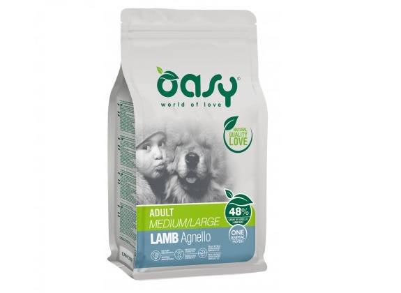 Oasy Cane Oap Adulto Medium amp Large Agnello 12 Kg New Pack