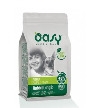 Oasy Cane Oap Adulto Small&amp;Mini Coniglio 800 Gr New Pack