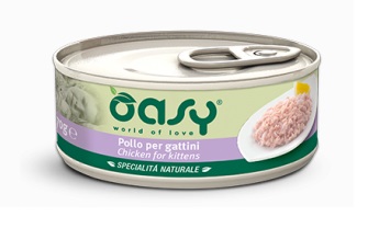 Oasy Gatto Specialita' Naturali In Lattina Kitten Pollo 150 Gr