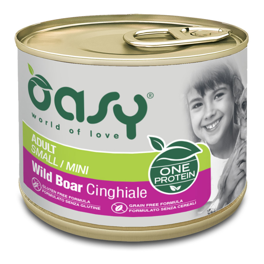 Oasy Cane Oap Adulto Small&Mini Cinghiale 200 Gr
