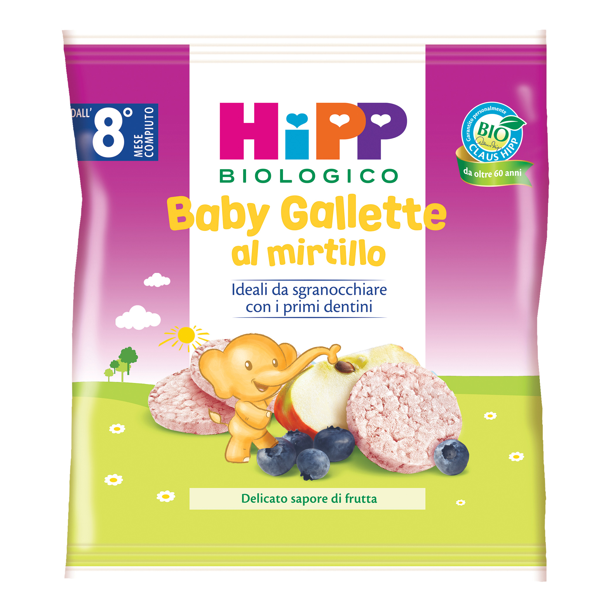 Hipp bio baby gallette di riso al mirtillo 30 g